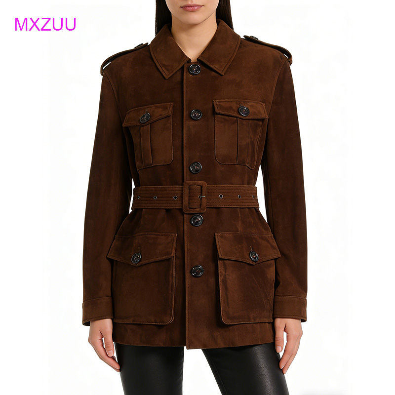 Brown Vintage Kid Suede Leathe - Baby Clothing High End recension och pris