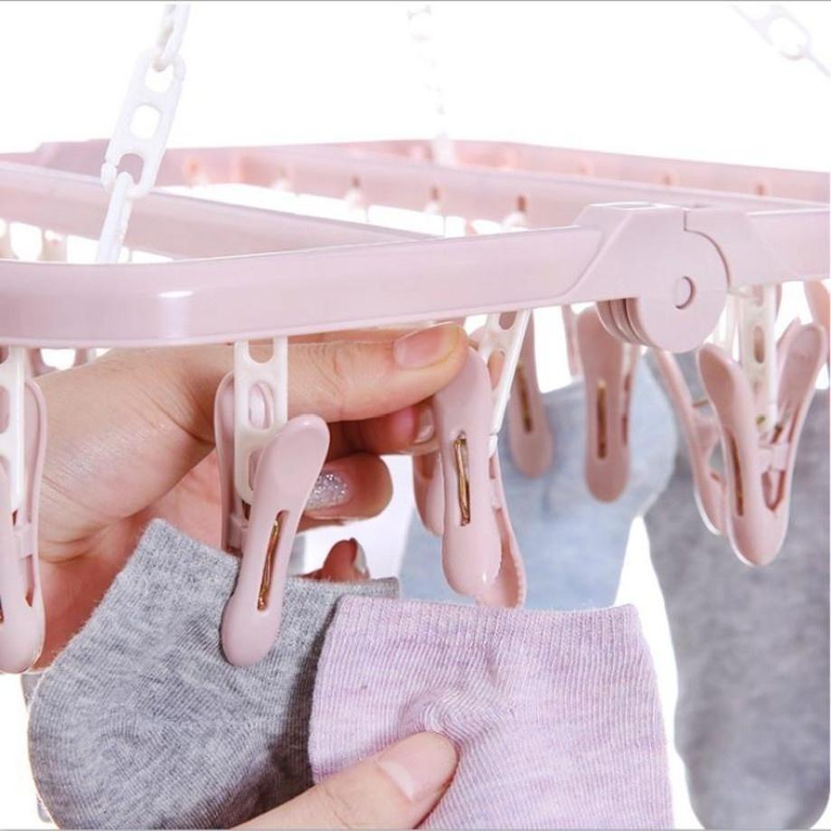 1 Pcs 32 Clips Folding Clothes - Baby Clothing Hanging Rack recension och pris
