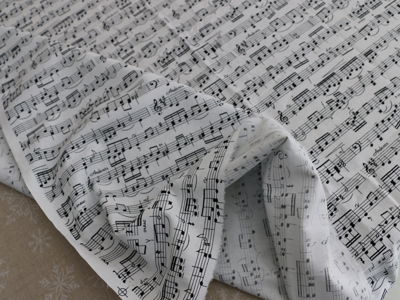 50cm*110cm Music Note Printed  - Baby Clothing Organic recension och pris