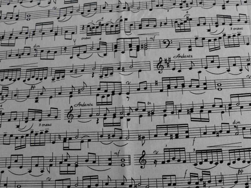 50cm*110cm Music Note Printed  - Baby Clothing Organic recension och pris