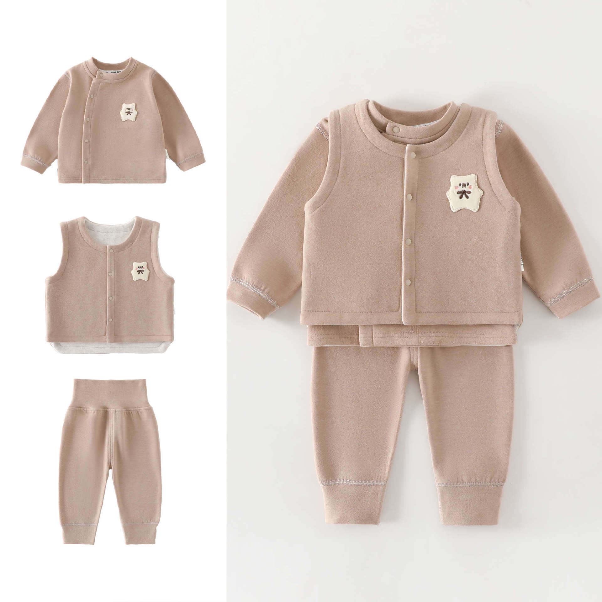 0-4 Year Old Baby Vest+long Sl - Baby Clothing High Quality recension och pris